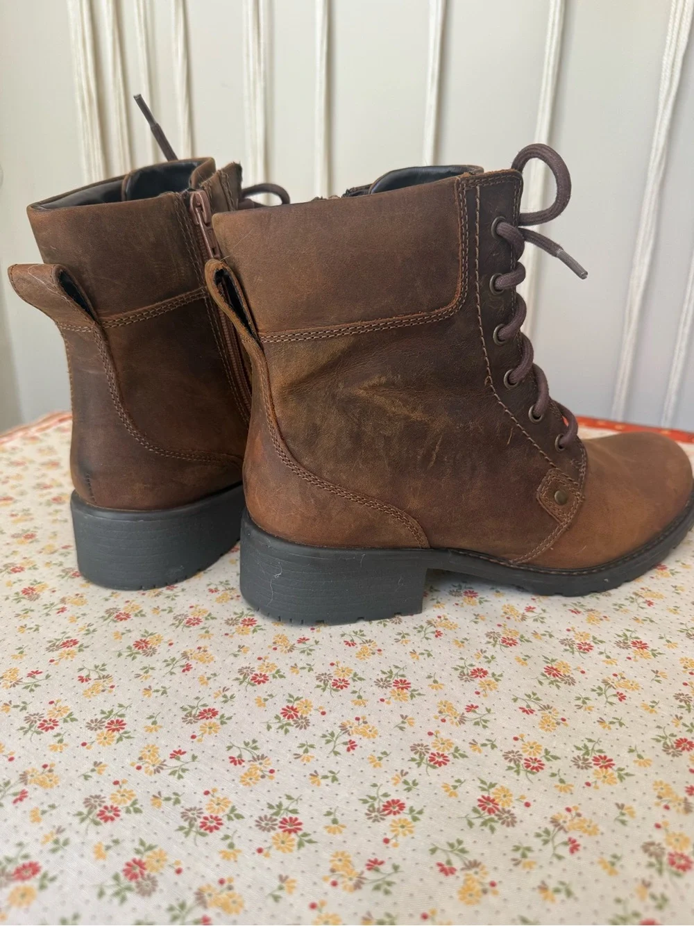 Clark’s Women’s Lace-Up Leather Boots
